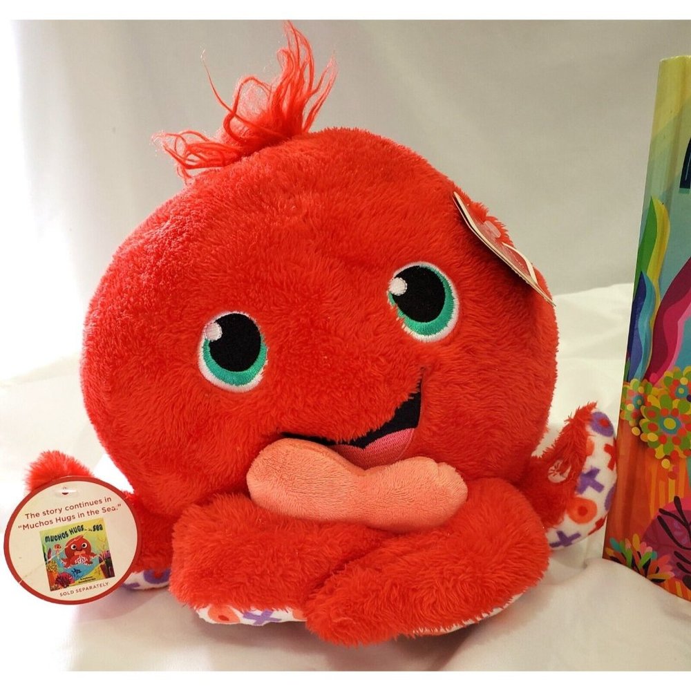 Hallmark plush OMAR OCTOPUS sings bilingual Despacito with Muchos Hugs BOOK - Picture 3 of 8